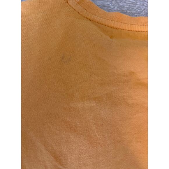 Black Pyramid T-Shirt Youth XL Orange Technology Robot Astronaut Streetwear - Picture 6 of 10